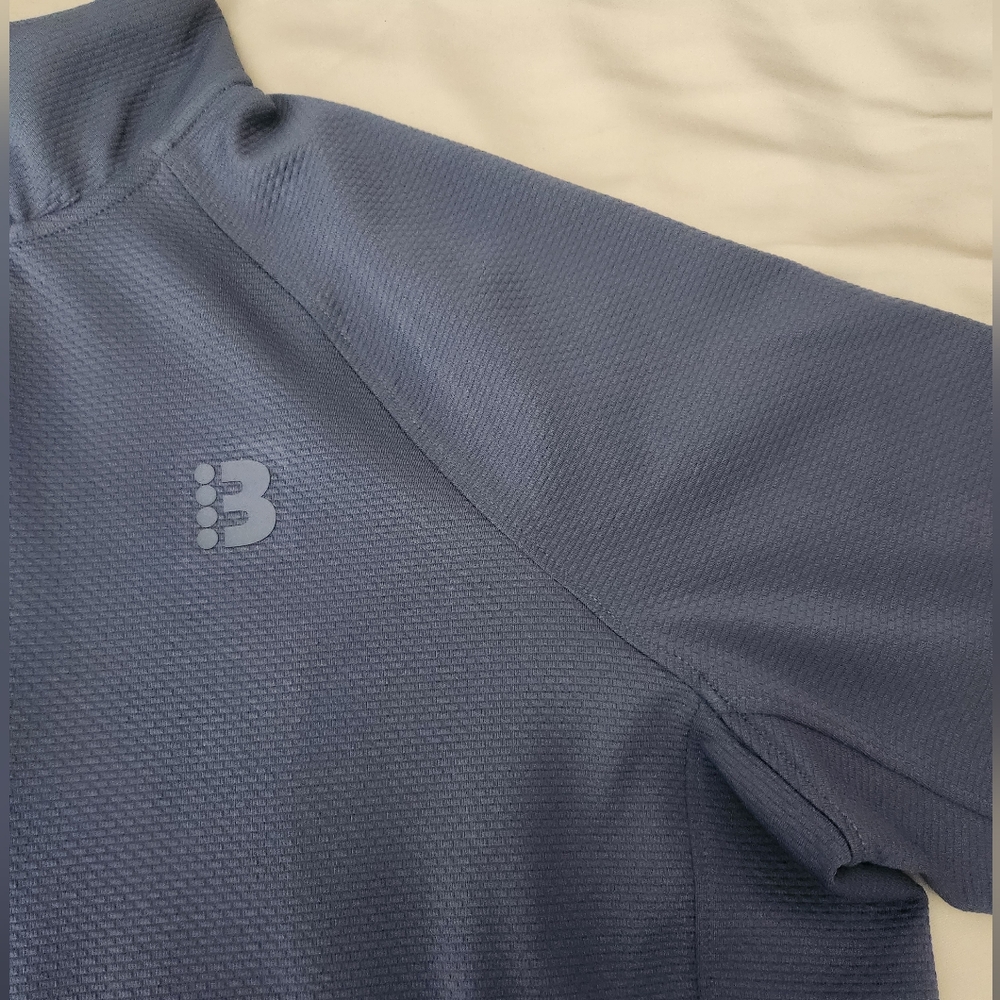 Bench Urbanwear Full-Zip Moisture Wicking Mock Jacket ~BLUE ~LARGE **NEW - Picture 4 of 14